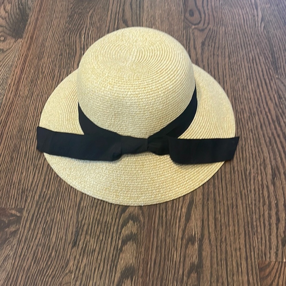 Sun Hat with Ribbon Detail Size L